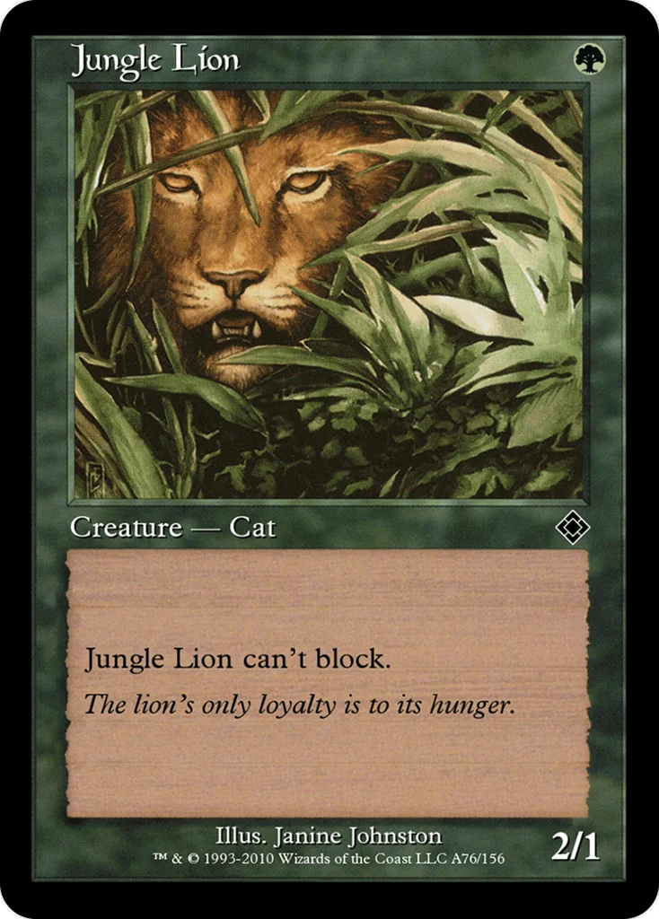 Jungle Lion · Magic Online Theme Decks