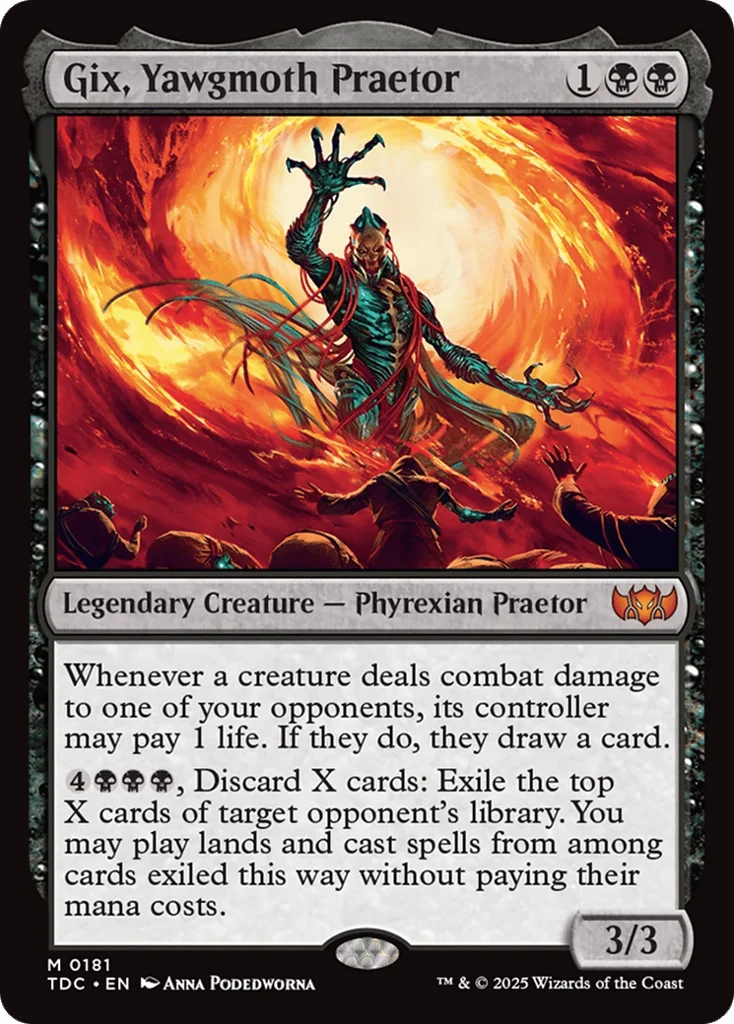 Gix, Yawgmoth Praetor · Tarkir: Dragonstorm Commander