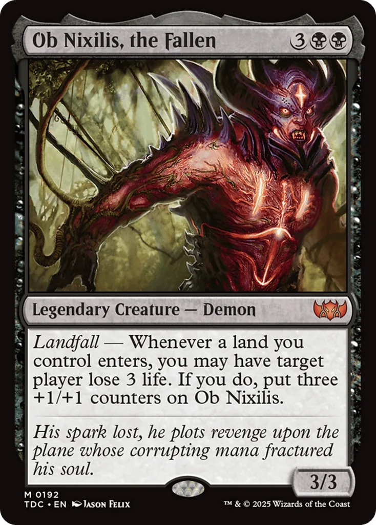 Ob Nixilis, the Fallen · Tarkir: Dragonstorm Commander