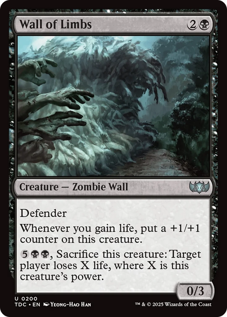 Wall of Limbs · Tarkir: Dragonstorm Commander