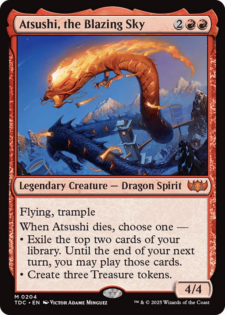 Atsushi, the Blazing Sky · Tarkir: Dragonstorm Commander