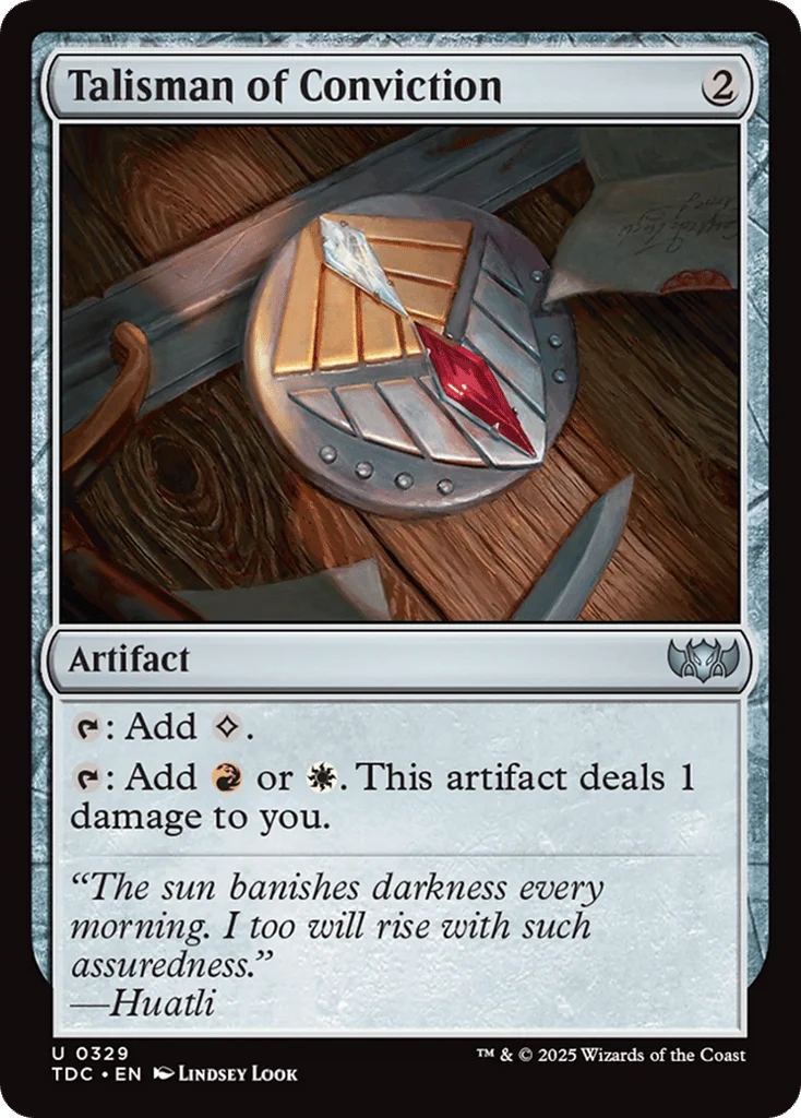 Talisman of Conviction · Tarkir: Dragonstorm Commander