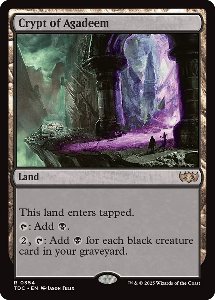 Crypt of Agadeem · Tarkir: Dragonstorm Commander