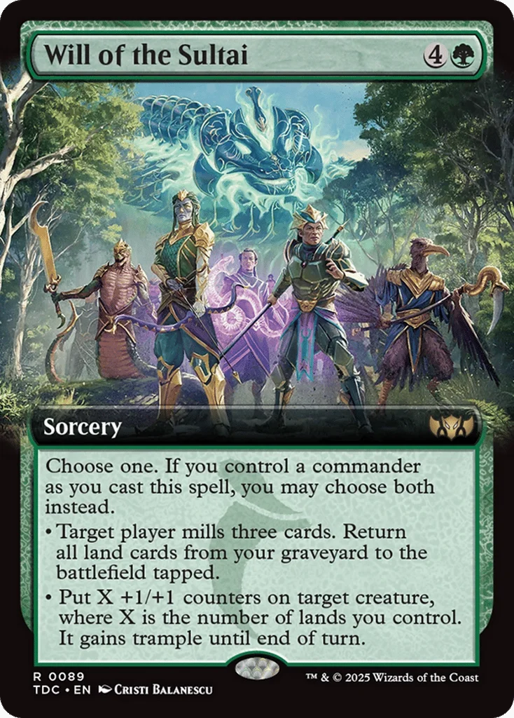 Will of the Sultai · Tarkir: Dragonstorm Commander
