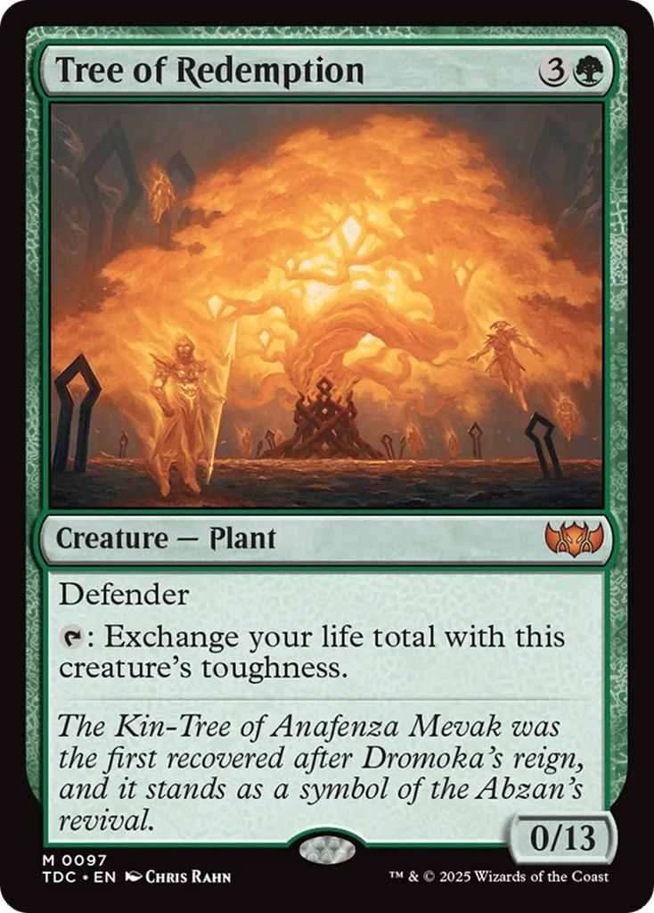 Tree of Redemption · Tarkir: Dragonstorm Commander