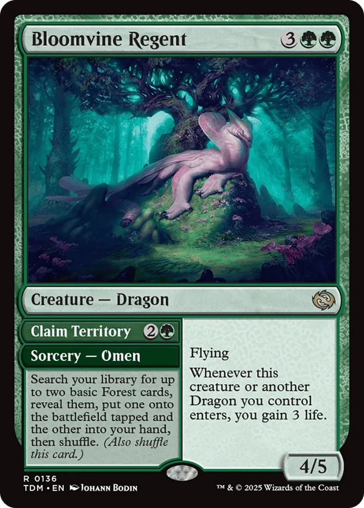 Bloomvine Regent // Claim Territory · Tarkir: Dragonstorm
