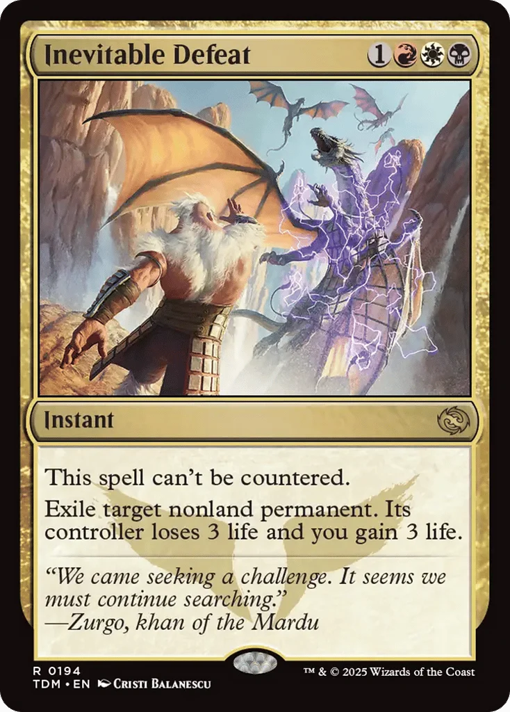 Inevitable Defeat · Tarkir: Dragonstorm