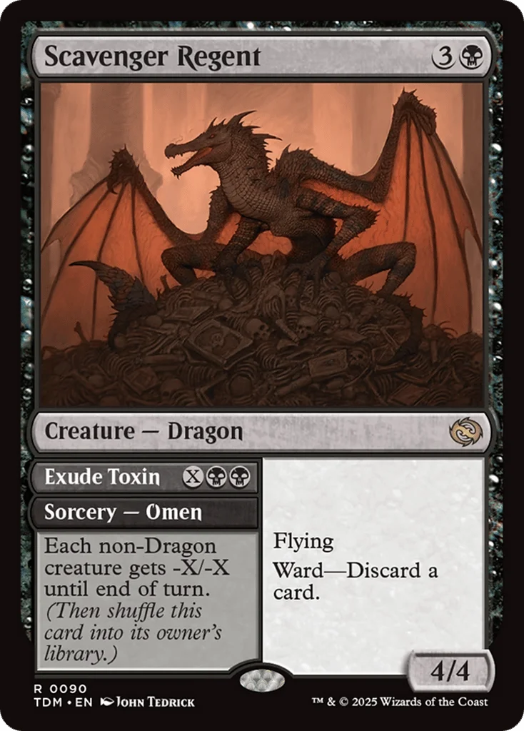 Scavenger Regent // Exude Toxin · Tarkir: Dragonstorm