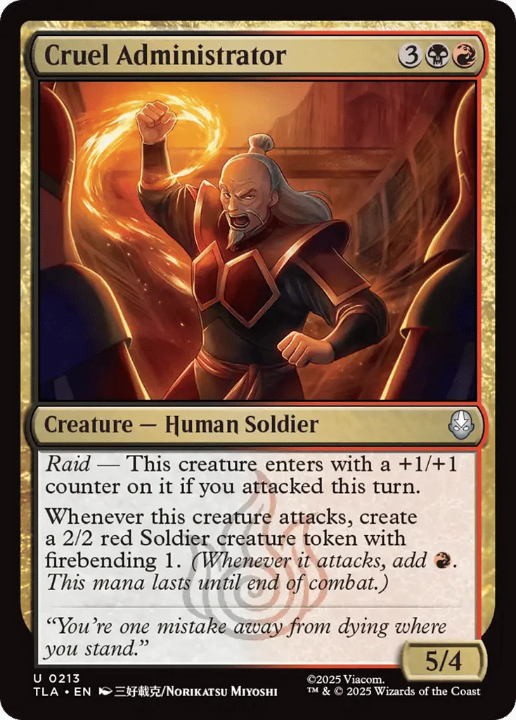 Cruel Administrator · Avatar: The Last Airbender