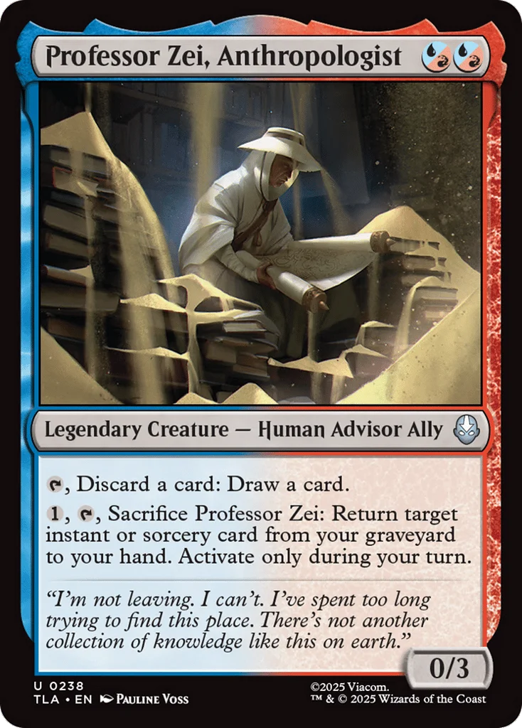 Professor Zei, Anthropologist · Avatar: The Last Airbender