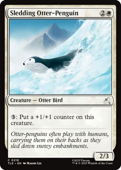 Sledding Otter-Penguin
