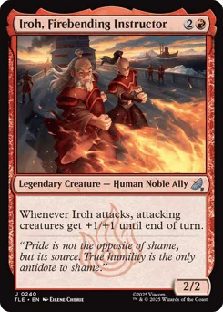Iroh, Firebending Instructor