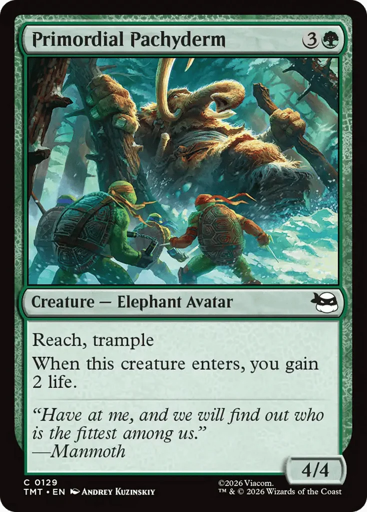 Primordial Pachyderm · Teenage Mutant Ninja Turtles