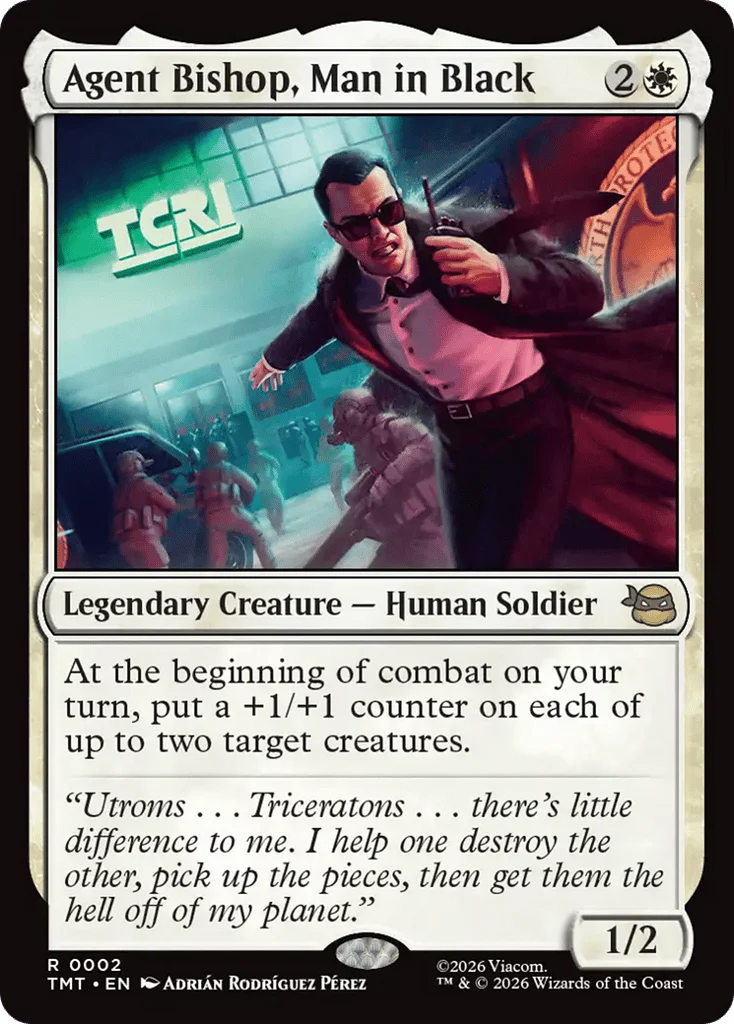 Agent Bishop, Man in Black · Teenage Mutant Ninja Turtles