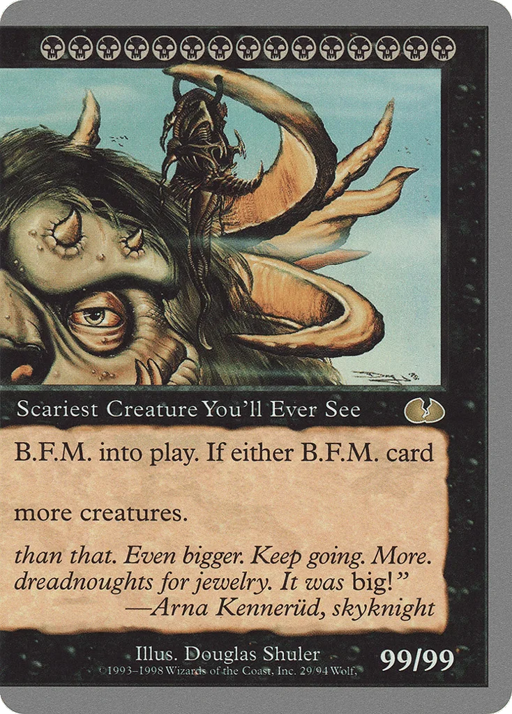 B.F.M. (Big Furry Monster) · Unglued