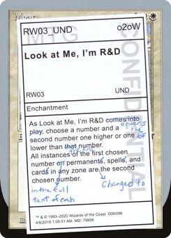 Look at Me, I'm R&D