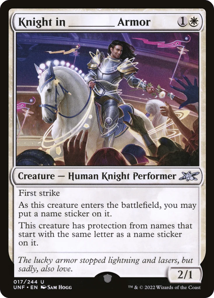 Knight in _____ Armor · Unfinity