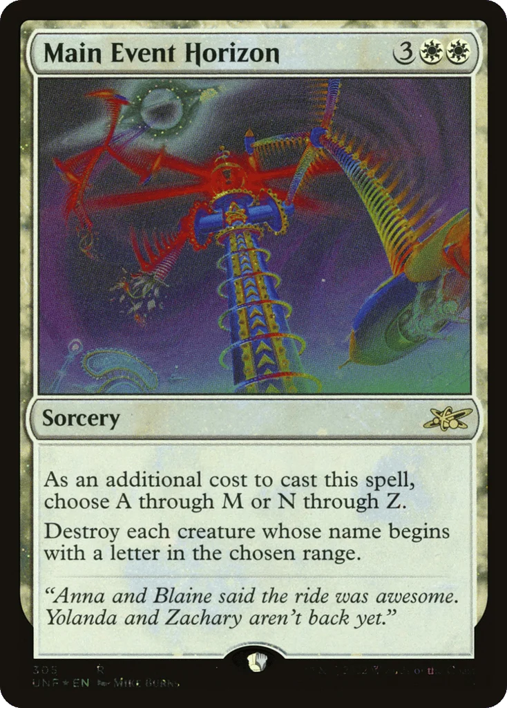 Main Event Horizon · Unfinity