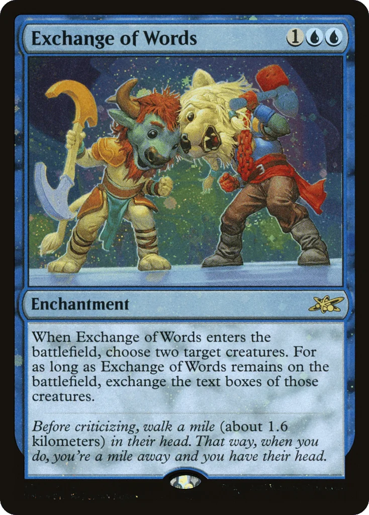 Exchange of Words · Unfinity