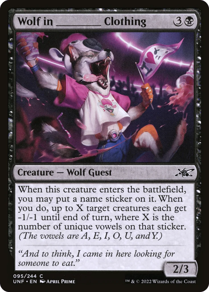 Wolf in _____ Clothing · Unfinity