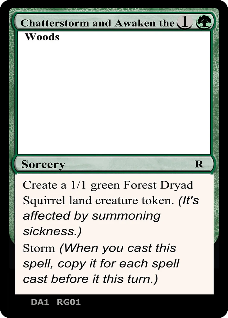 Chatterstorm and Awaken the Woods · Unknown Event