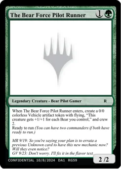 The Bear Force Pilot Runner