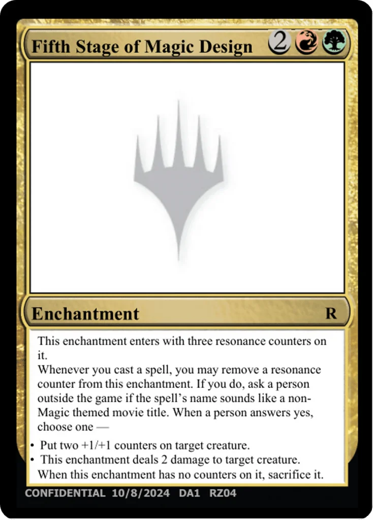 Fifth Stage of Magic Design · Unknown Event