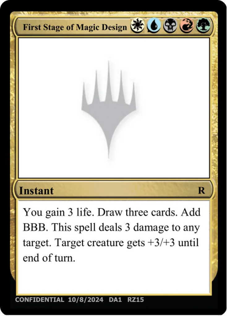 First Stage of Magic Design · Unknown Event