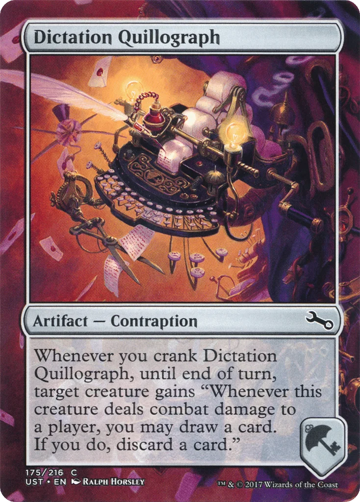 Dictation Quillograph · Unstable