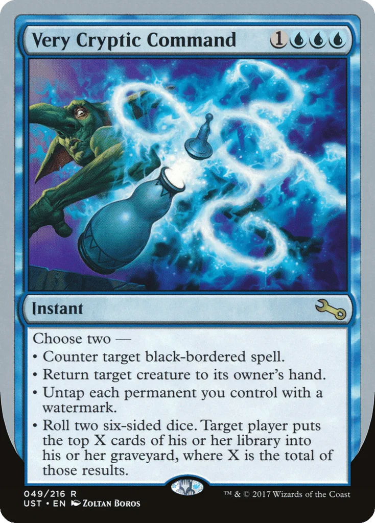 Very Cryptic Command · Unstable