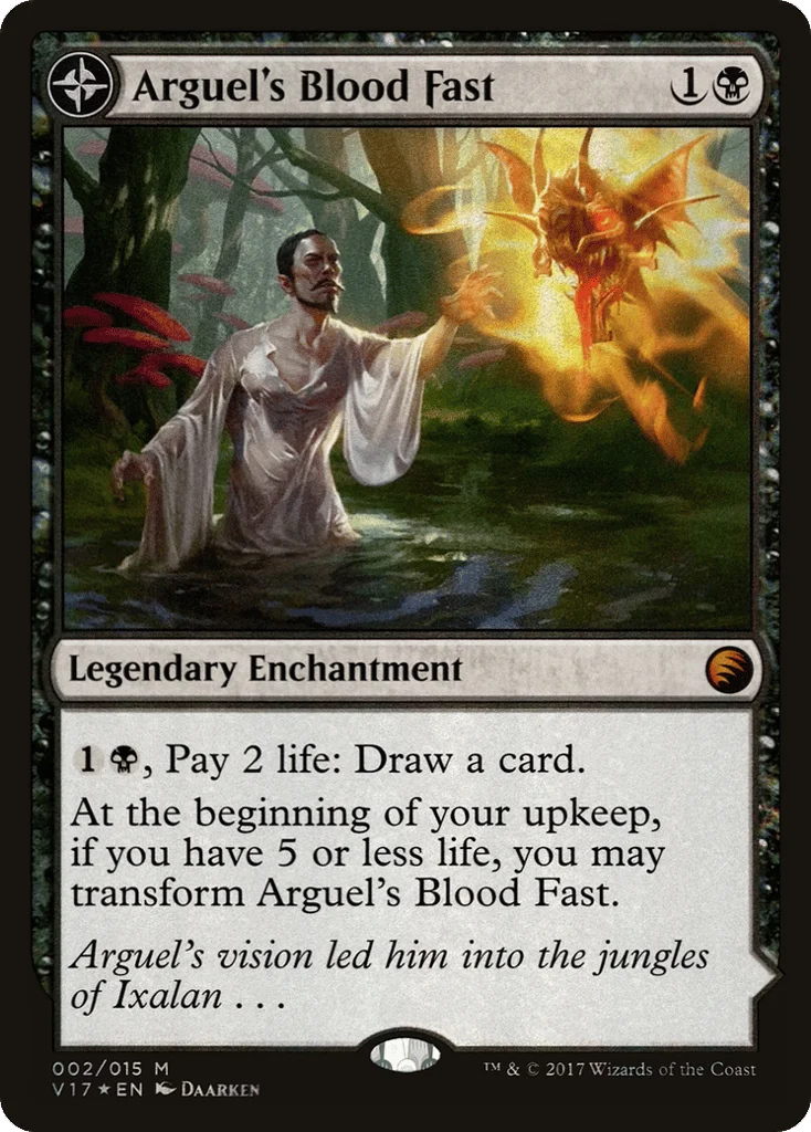 Arguel's Blood Fast // Temple of Aclazotz · From the Vault: Transform