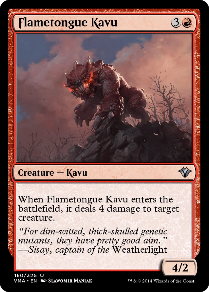Flametongue Kavu · Vintage Masters