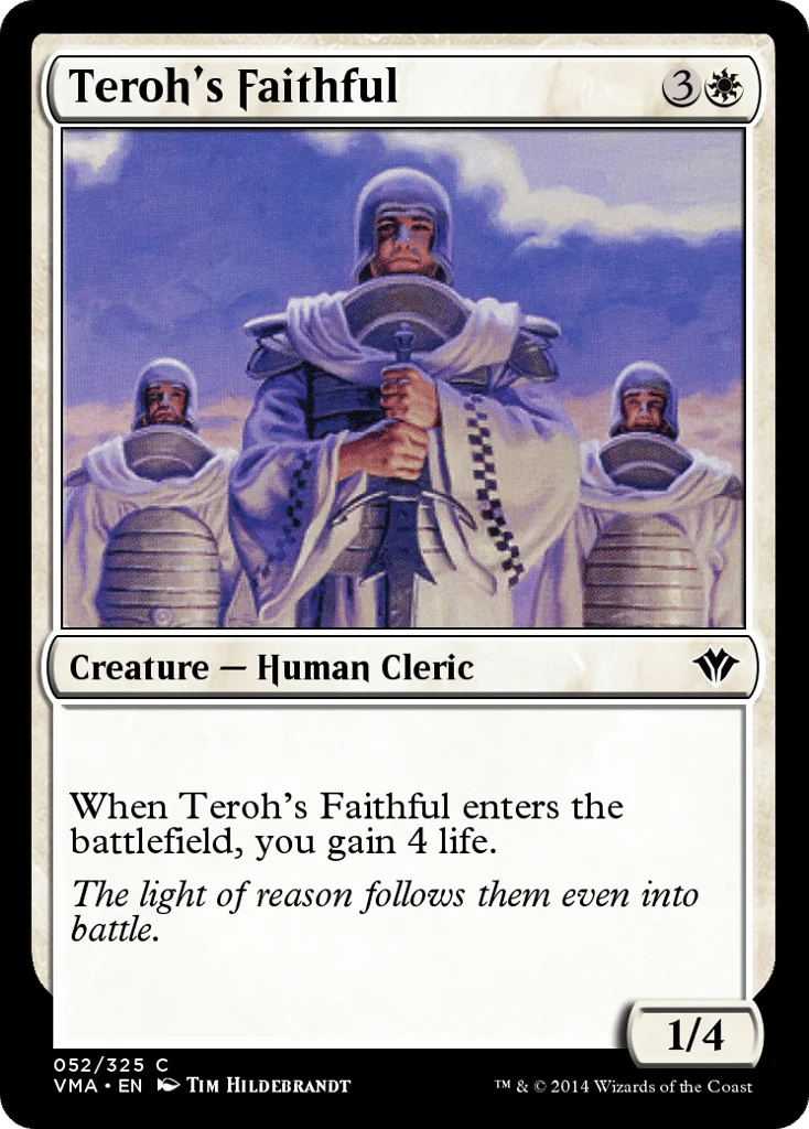 Teroh's Faithful · Vintage Masters
