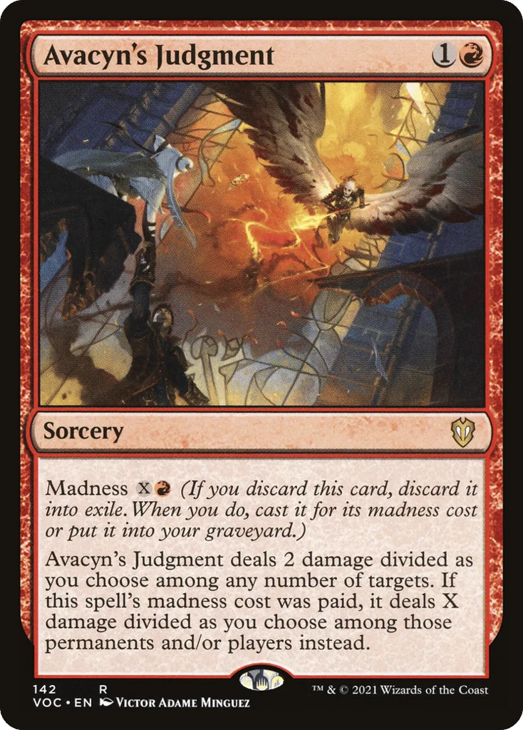 Avacyn's Judgment · Crimson Vow Commander