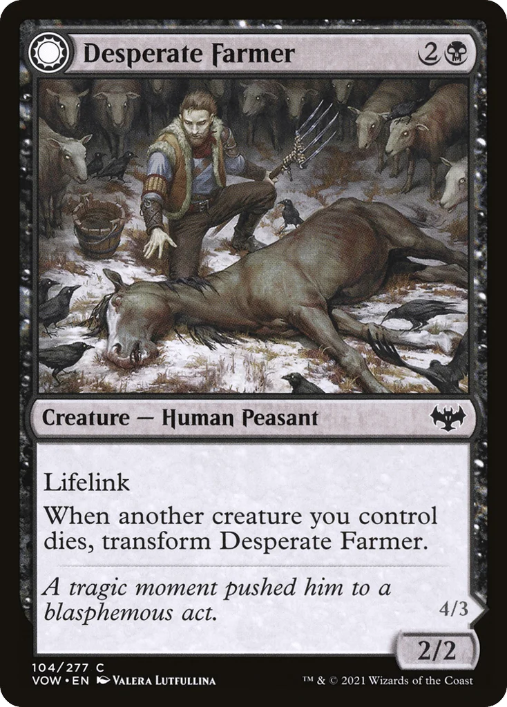 Desperate Farmer // Depraved Harvester · Innistrad: Crimson Vow