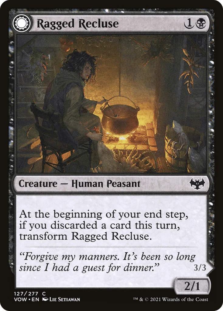 Ragged Recluse // Odious Witch · Innistrad: Crimson Vow