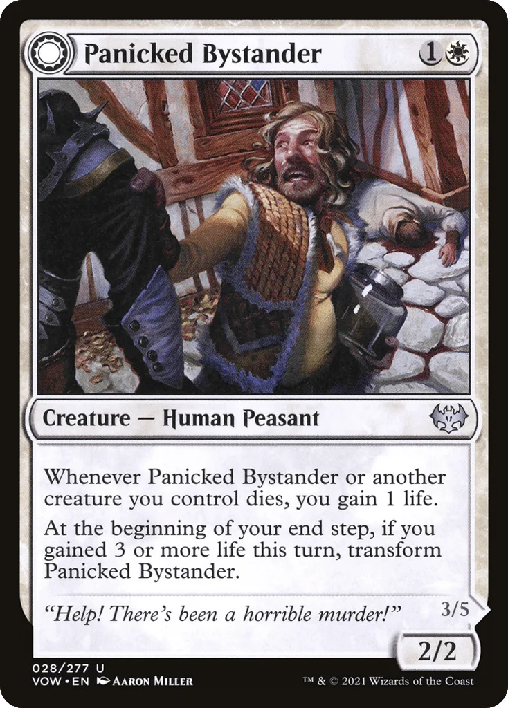 Panicked Bystander // Cackling Culprit · Innistrad: Crimson Vow