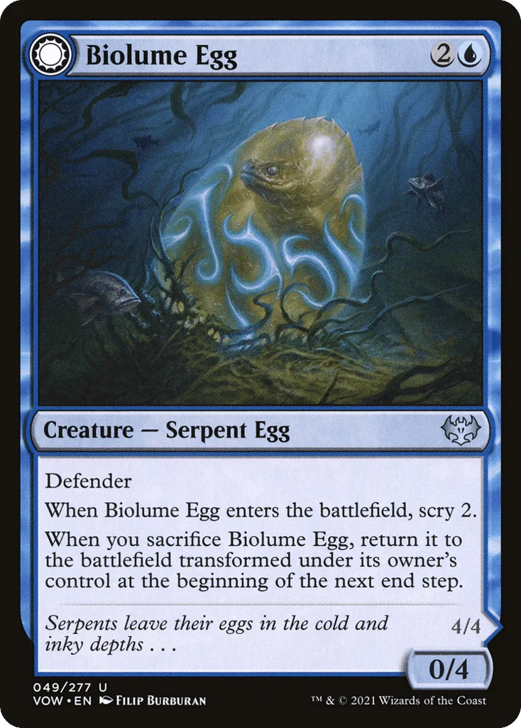 Biolume Egg // Biolume Serpent · Innistrad: Crimson Vow