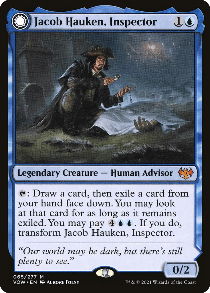 Jacob Hauken, Inspector // Hauken's Insight · Innistrad: Crimson Vow