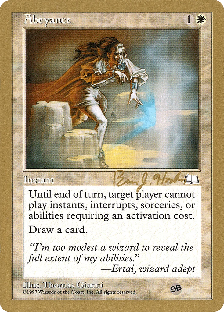 Abeyance · World Championship Decks 1998
