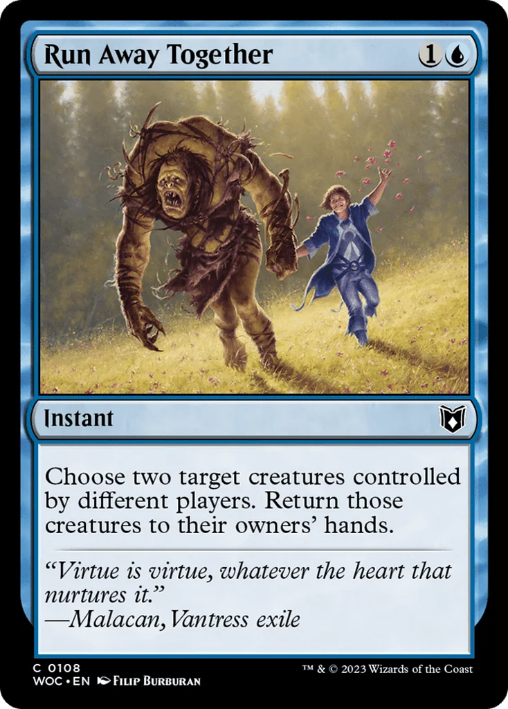 Run Away Together · Wilds of Eldraine Commander