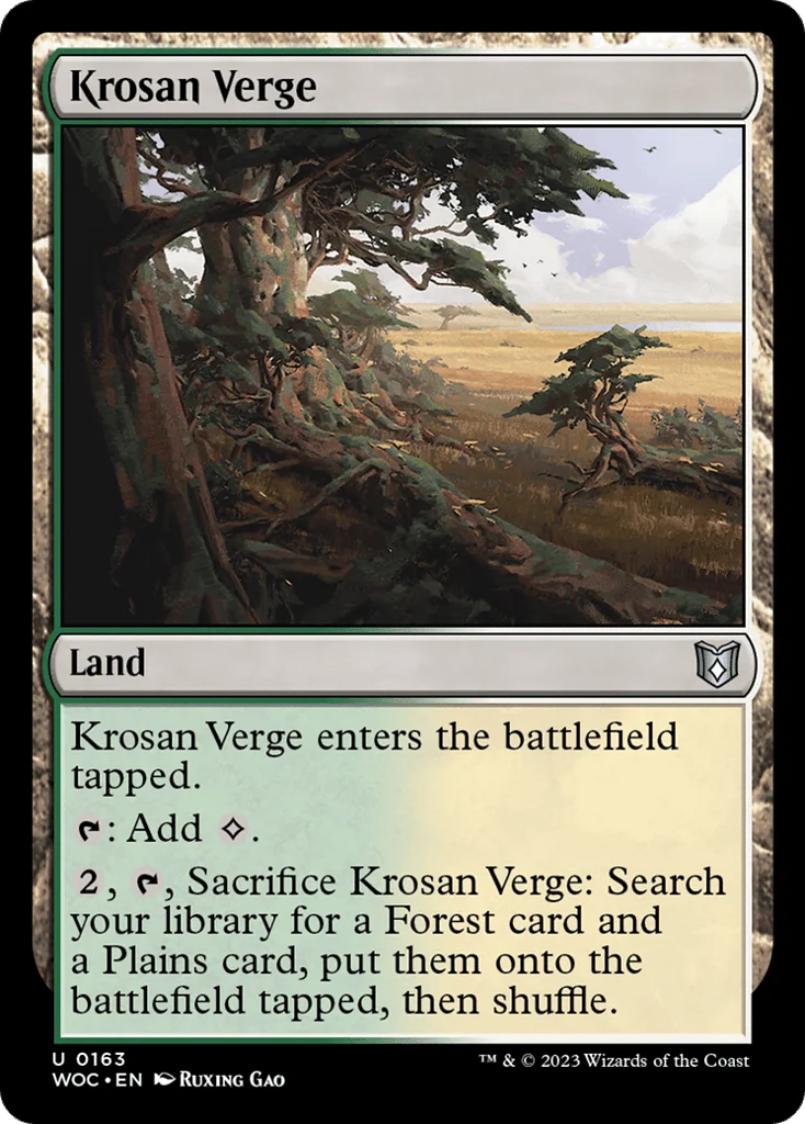 Krosan Verge · Wilds of Eldraine Commander