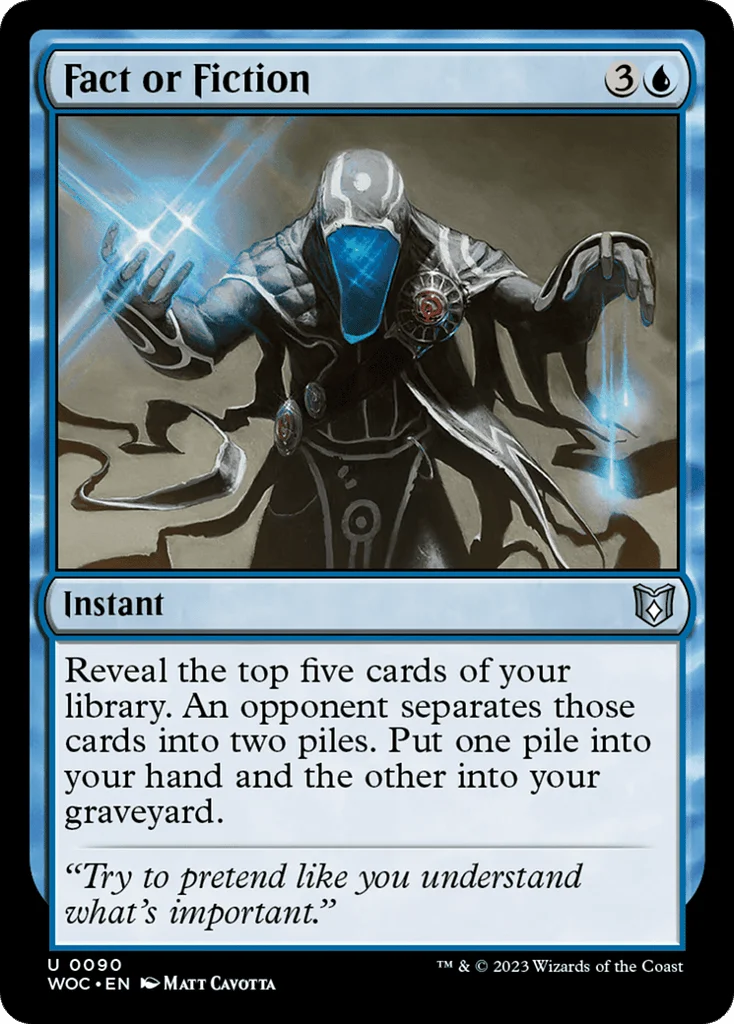 Fact or Fiction · Wilds of Eldraine Commander