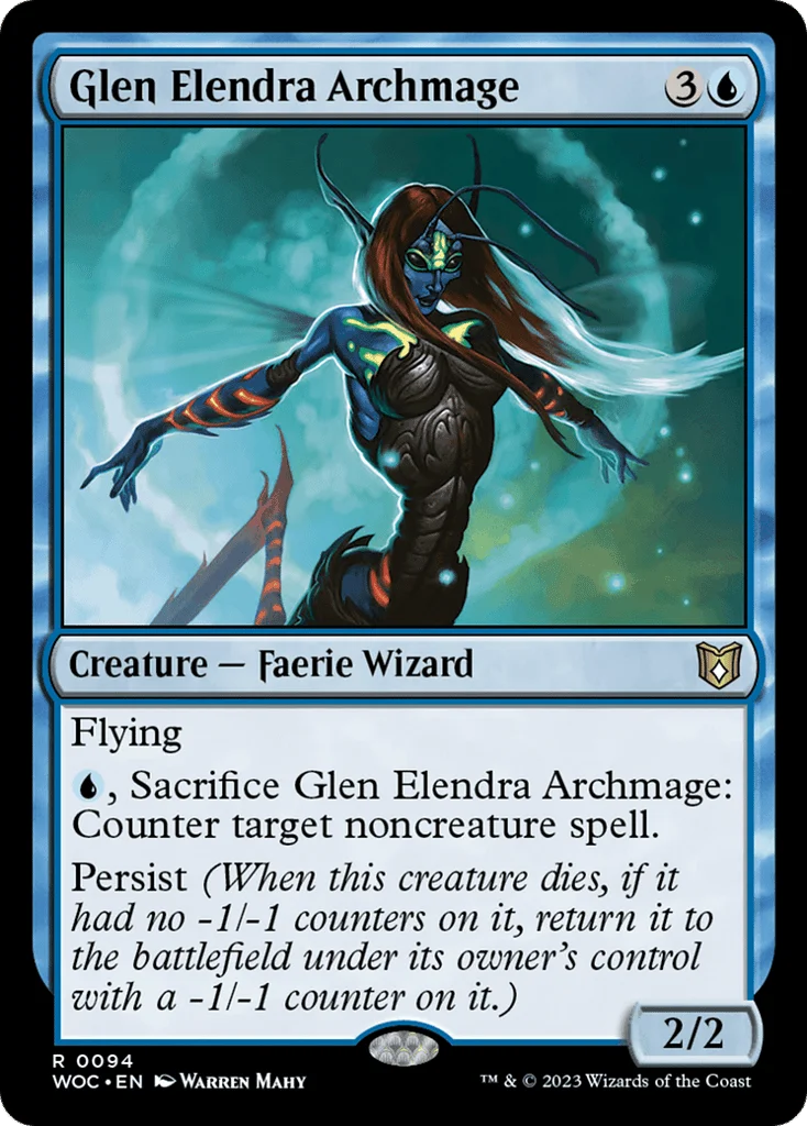 Glen Elendra Archmage · Wilds of Eldraine Commander