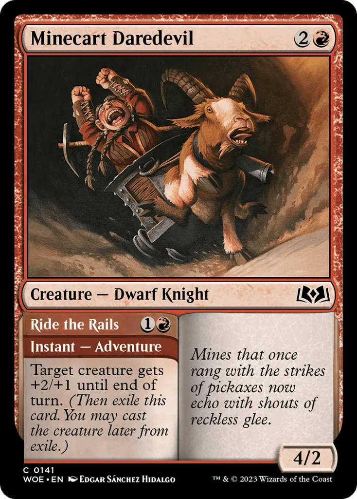 Minecart Daredevil // Ride the Rails · Wilds of Eldraine