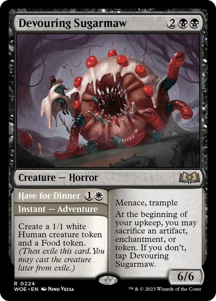 Devouring Sugarmaw // Have for Dinner · Wilds of Eldraine