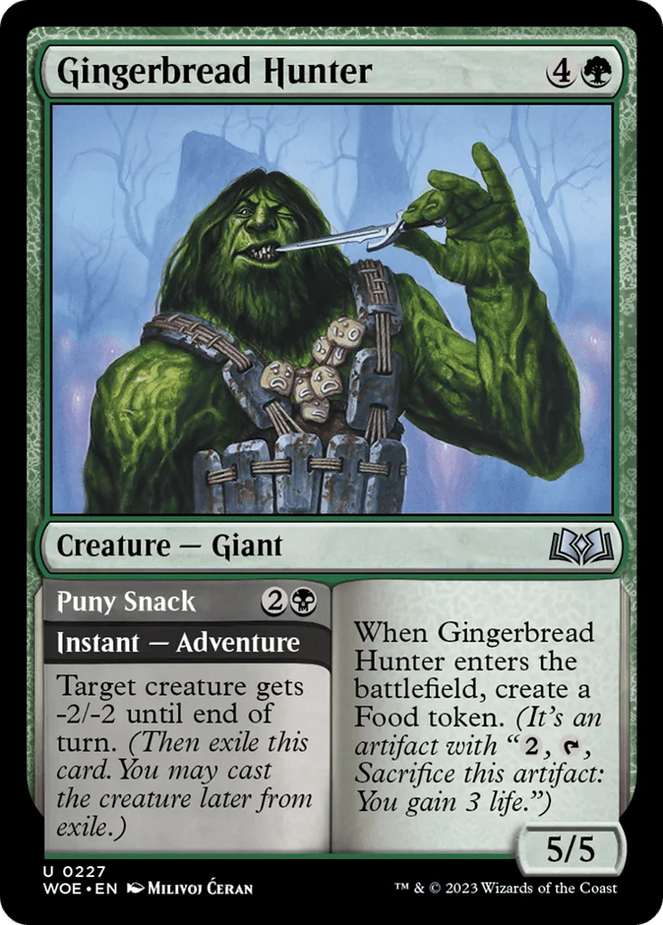 Gingerbread Hunter // Puny Snack · Wilds of Eldraine