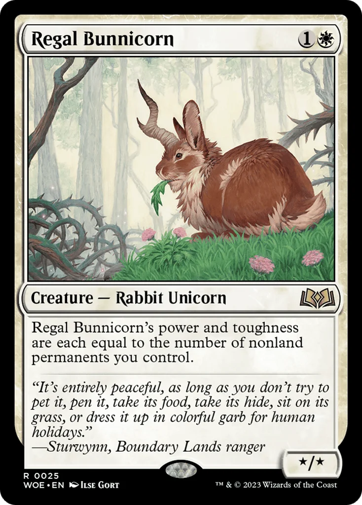 Regal Bunnicorn · Wilds of Eldraine