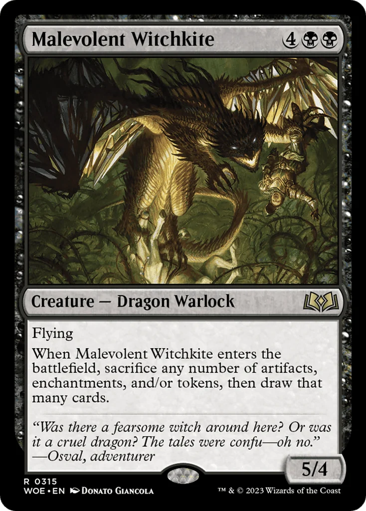 Malevolent Witchkite · Wilds of Eldraine