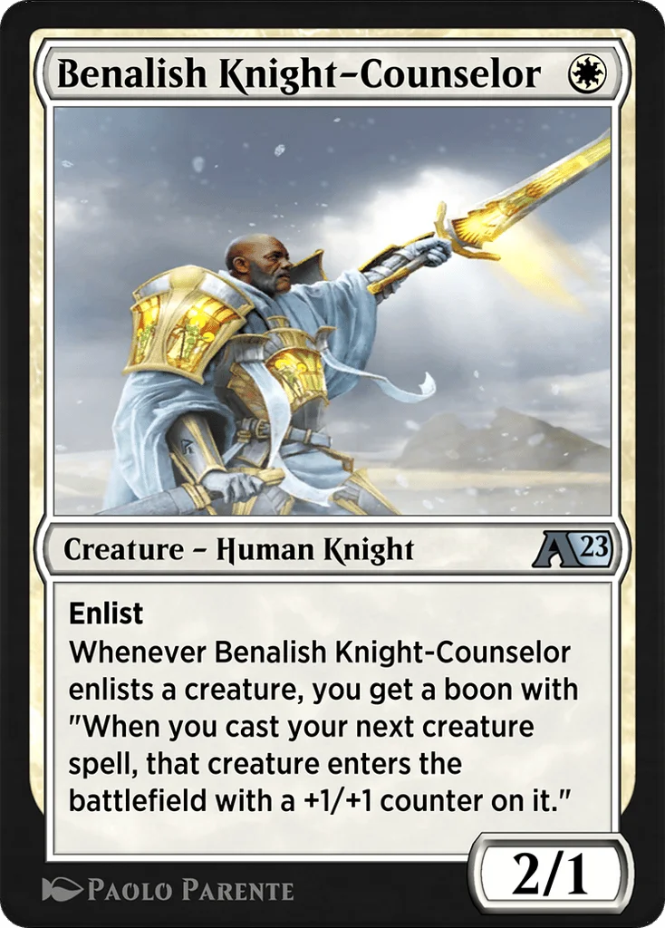 Benalish Knight-Counselor · Alchemy: Dominaria